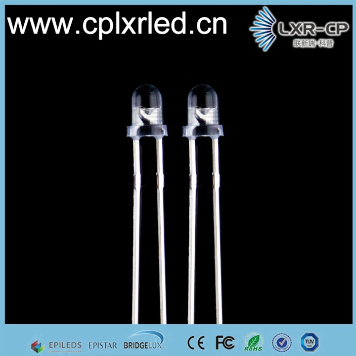 Epileds Epistar 0.06 Вт 1.7-1.8 В 3 мм ИК Круглый DIP LED чип диод 730-735nm