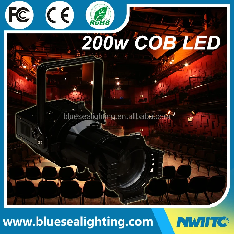S-9 FCC CE Rohs 180w rgbw 4in1 stage light ellipsoidal profile spot led leko stage lights
