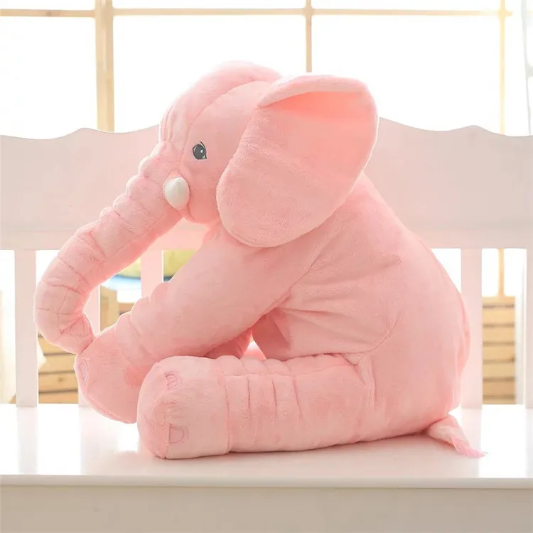 manufacturer wholesale hot selling soft cute plush stuffed animal toy elephant pillow