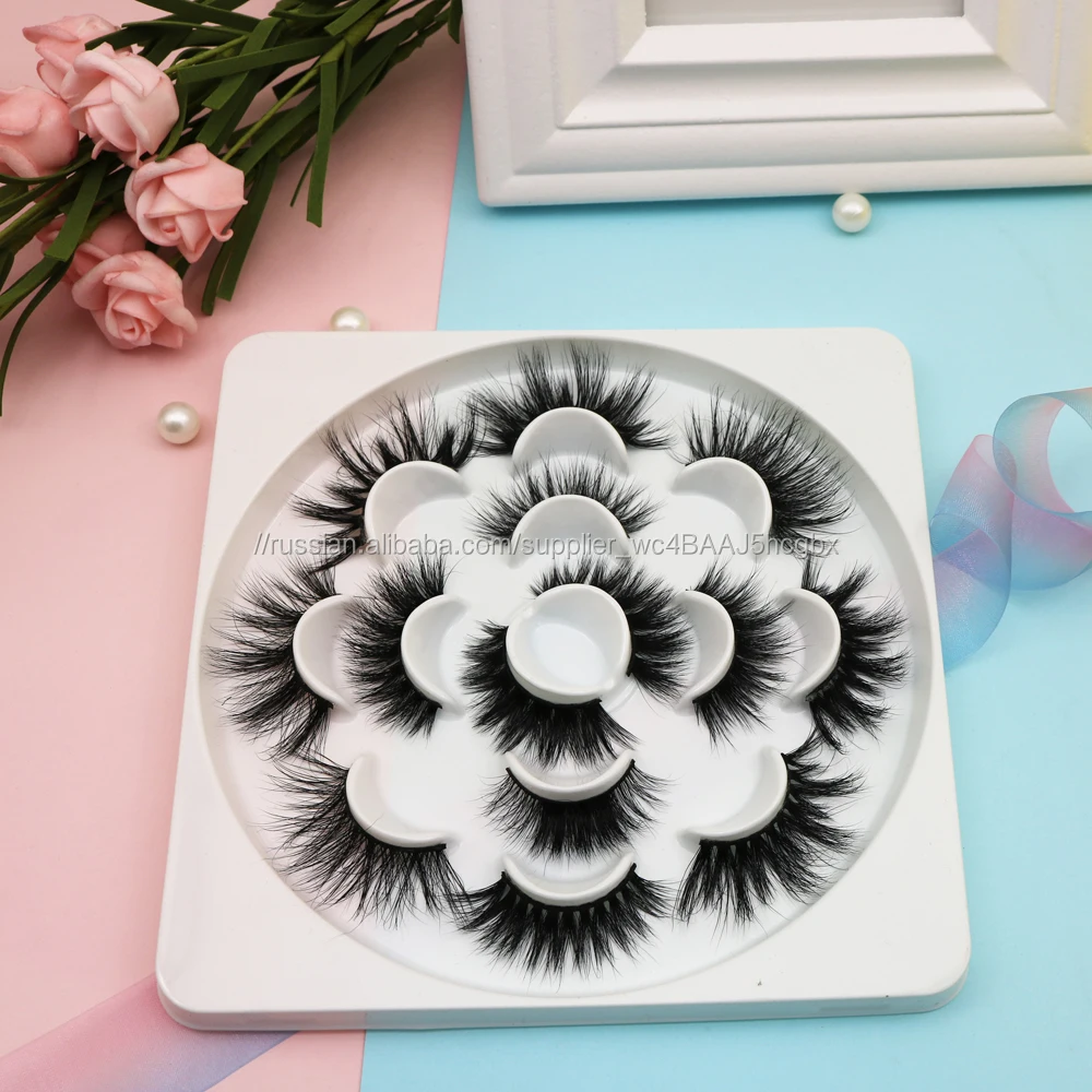 Оптовая продажа с Private Label ресниц Упаковка 25 мм ресницы норки поставщика