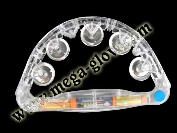 Sway Hand Bell Toy Colorful Flash Musical Instrument New Tambourine 4LEDs