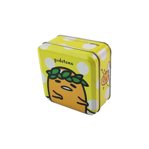Custom printing small square candy tin box chocolate gift tin can
