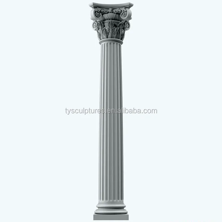 Classical European antique Roman style stone marble column for building house villa decoration