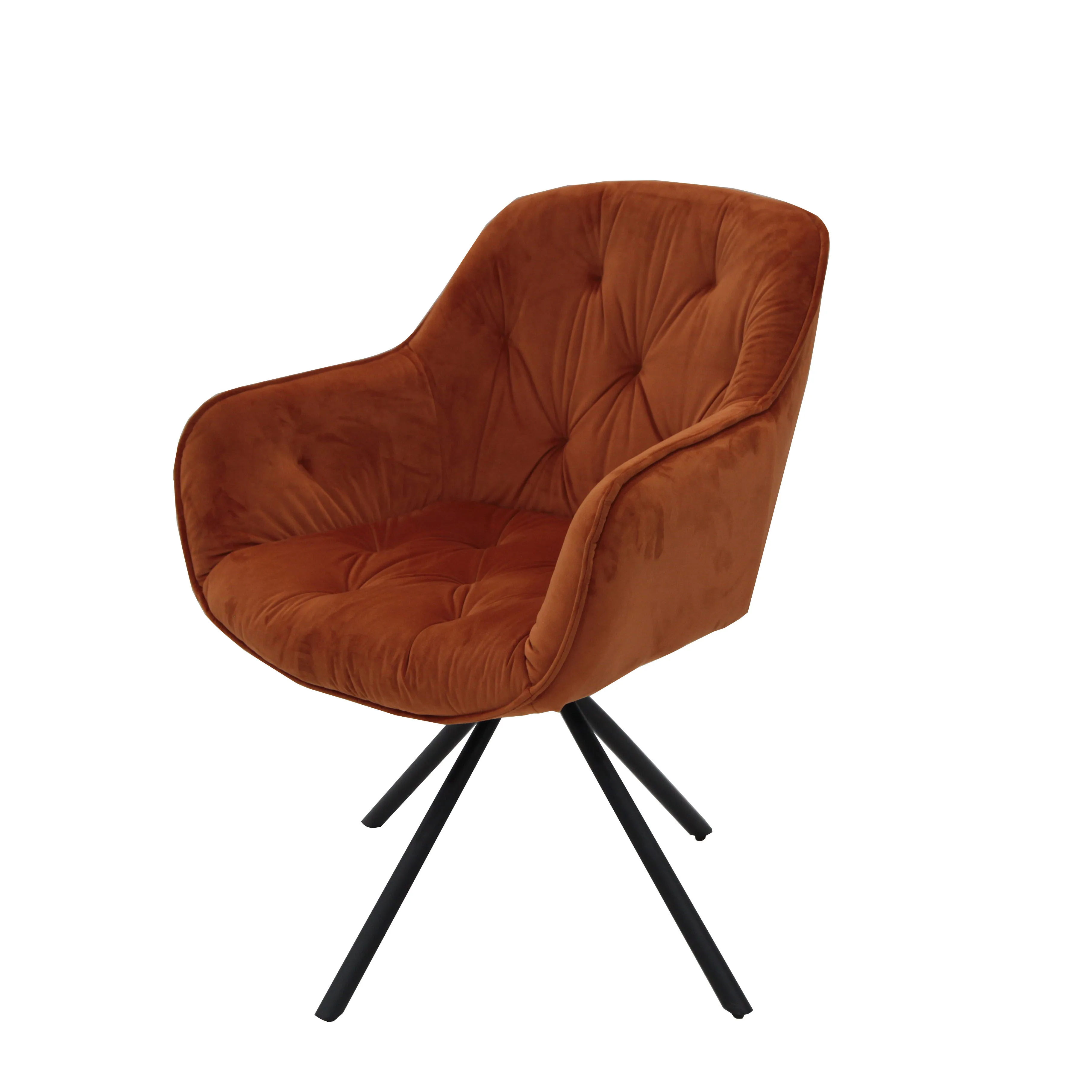 New Style Modern Living Room Fashion Hotel Fabric Rotated Dining Leisure Chair