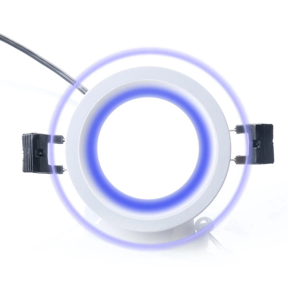 12W RGBW Round LED Panel Light Intelligent Bluetooth APP Glass Panel Light RGB
