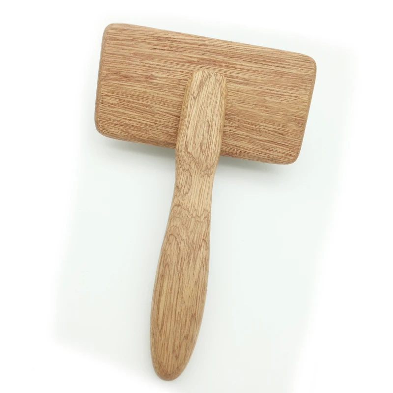 
High quality hot sale soft slicker dog wooden cleaning grooming brush 