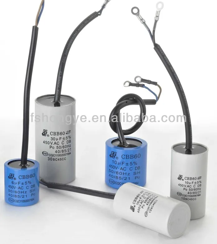 Factory Wholesale Dc Link CBB60 washing machine capacitor for alternating current dynamo