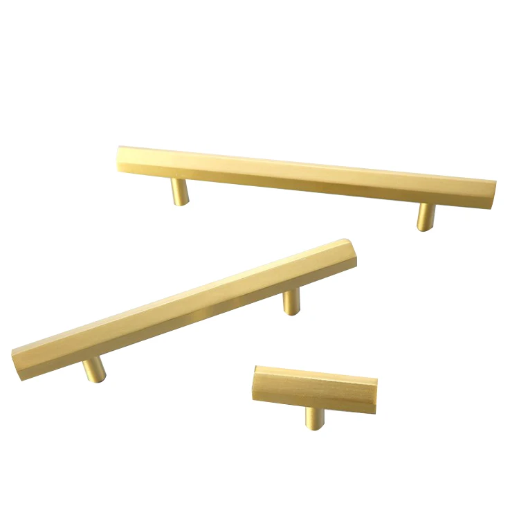 Pure copper metal handle wardrobe door handle cabinet pulls door handle for furniture