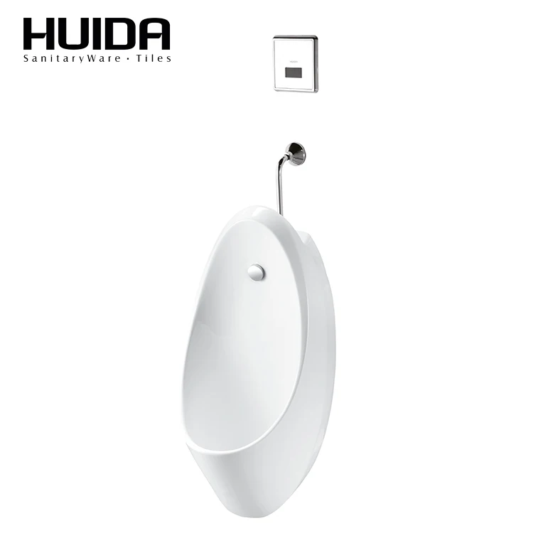 HUIDA Modern bathroom design white glazed wc wall mounted urinal for sale