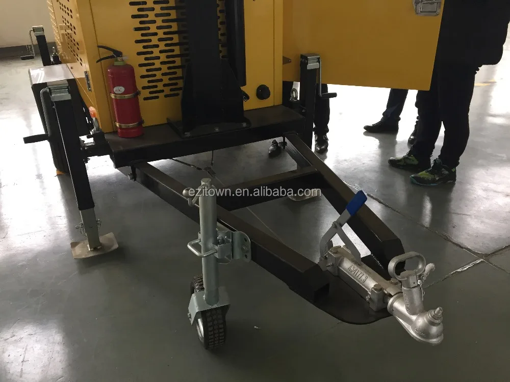 MO-4260-6 EZITOWN solar Power light tower led outdoor light 6 LED Lamp Wattage 80w manual raise