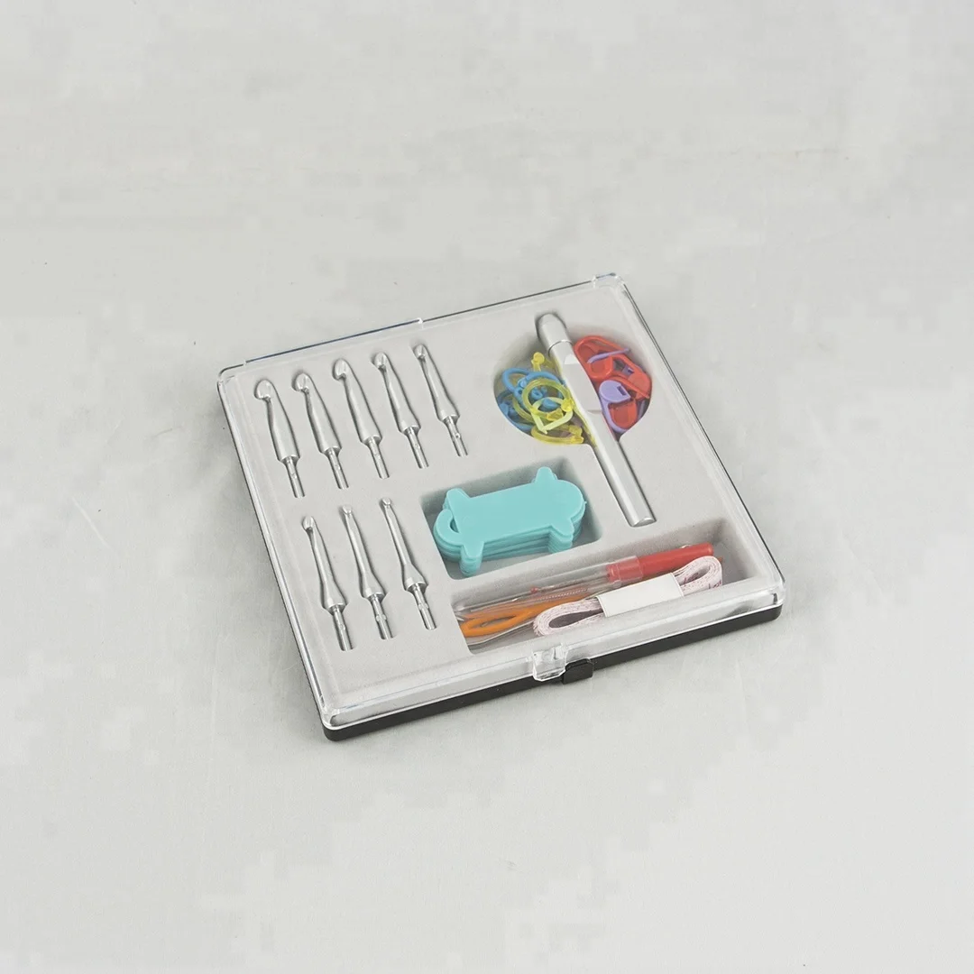 2018 New Aluminum Interchangeable Crochet Hooks Set Case 15 Sizes DIY Craft Knitting