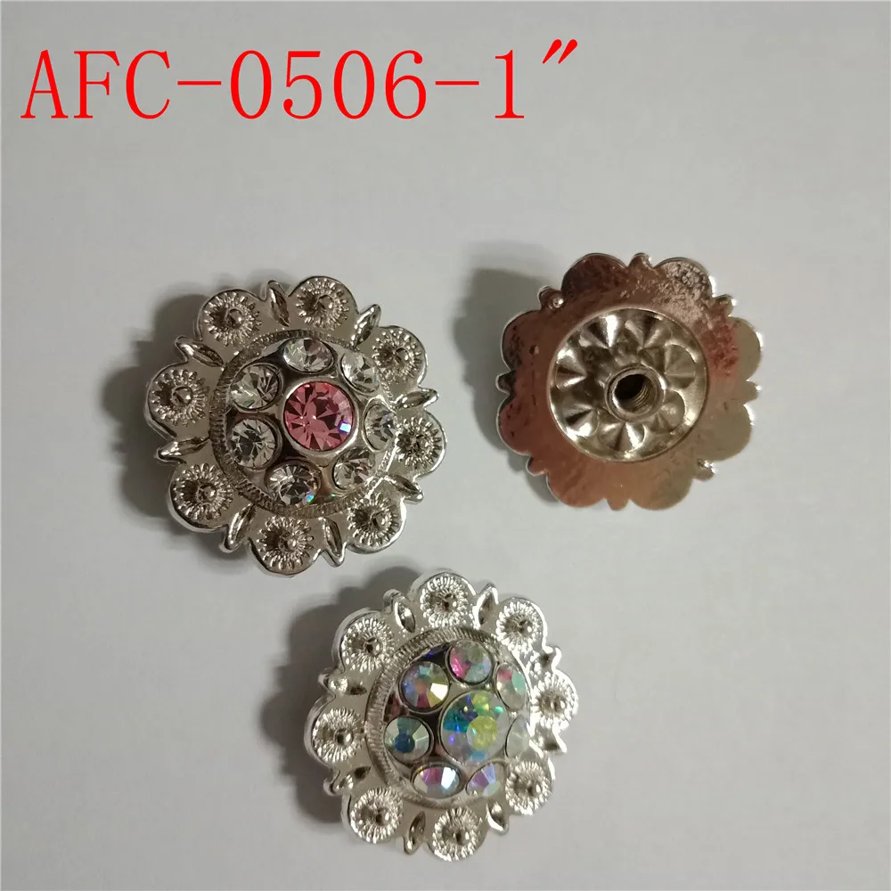 shiny saddle conchos with crystal