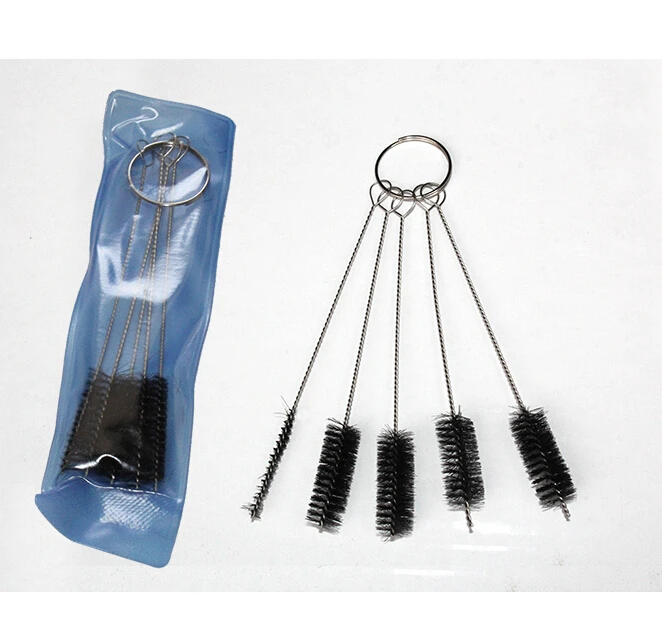 
Tattoo Tip Cleaning Brushes Kit Factory Brush 5pcs Mini Nylon Bristle Tattoo Machine Tube Grip Tip Cleaning Brushes Set 
