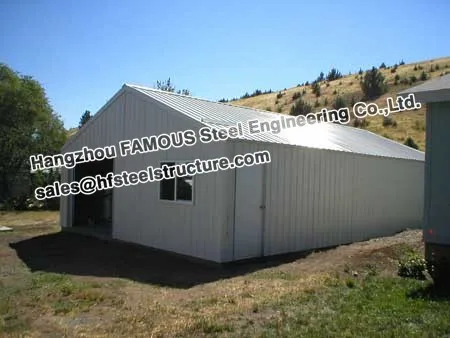 customized prefab metal shed for RV garage