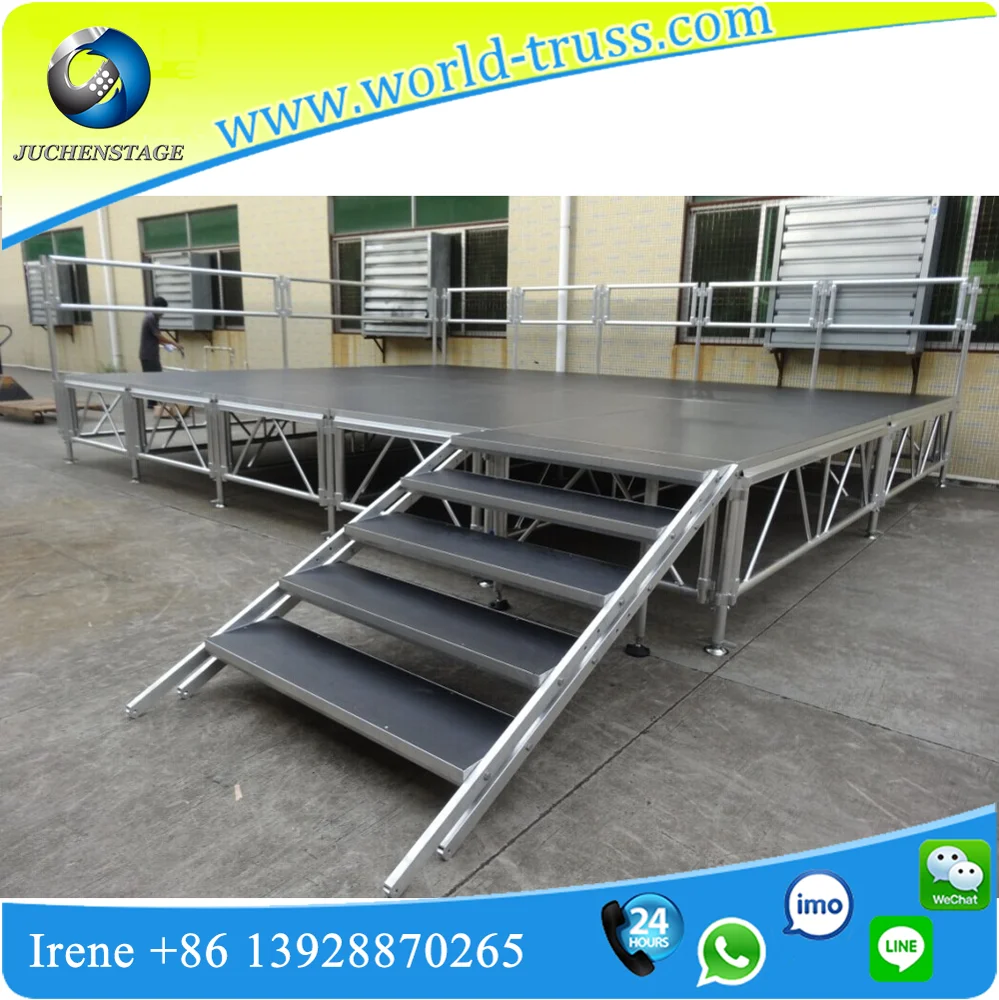 Adjustable Legs Portable Modular Stage|China Outdoor Aluminum Stage