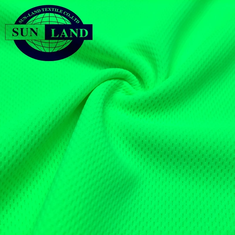 100% polyester cool pass dry fit bird eye mesh fabric for sportswear