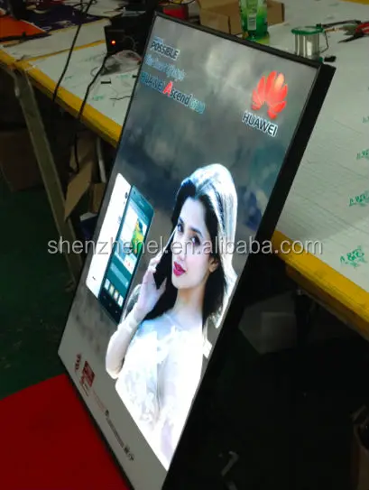 EL animated poster with Ultra-thin aluminum frame