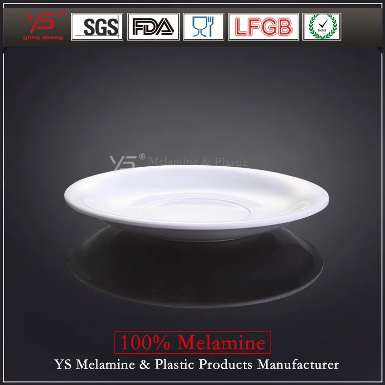 Yongsheng Eco-friendly 100% melamine coffee plates,conveyor plate,dish caddy 300mm plate