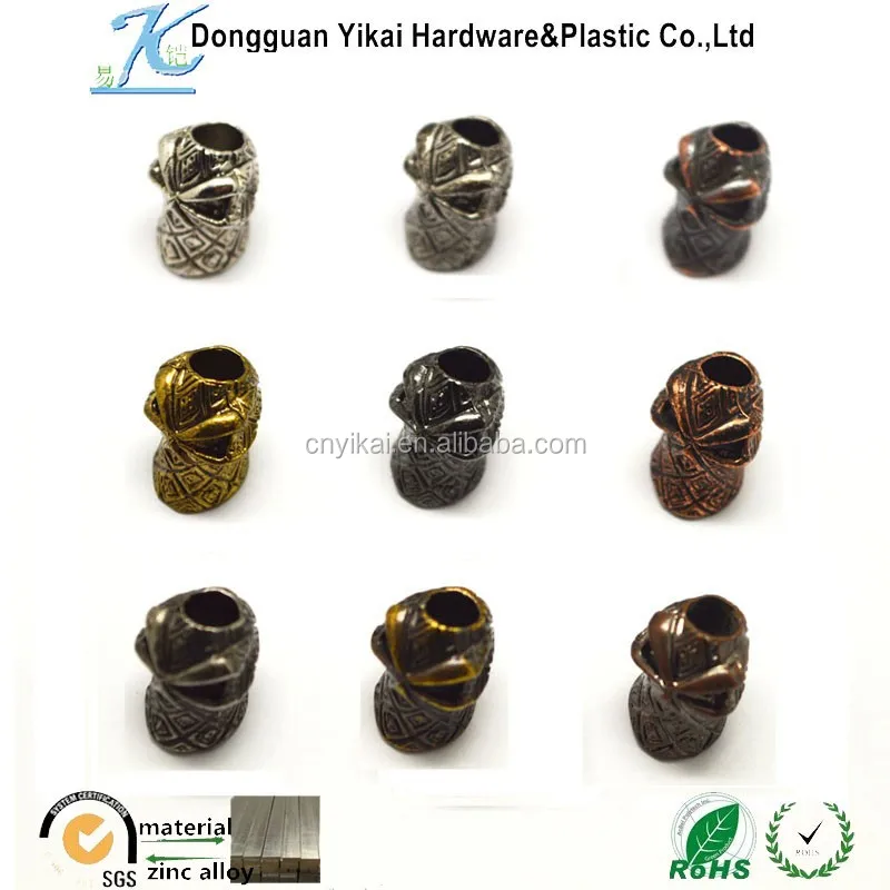 wholesale colorful paracord charms, skull heads, paracord accessory high quality