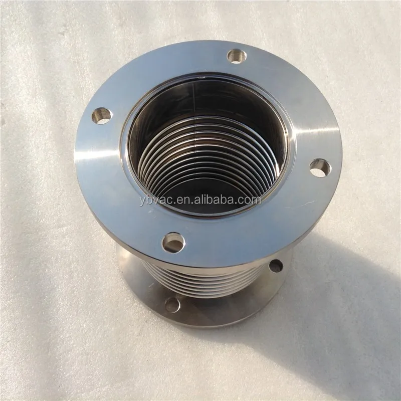 compressible stainless steel bellow axial expansion joint for vacuum pump