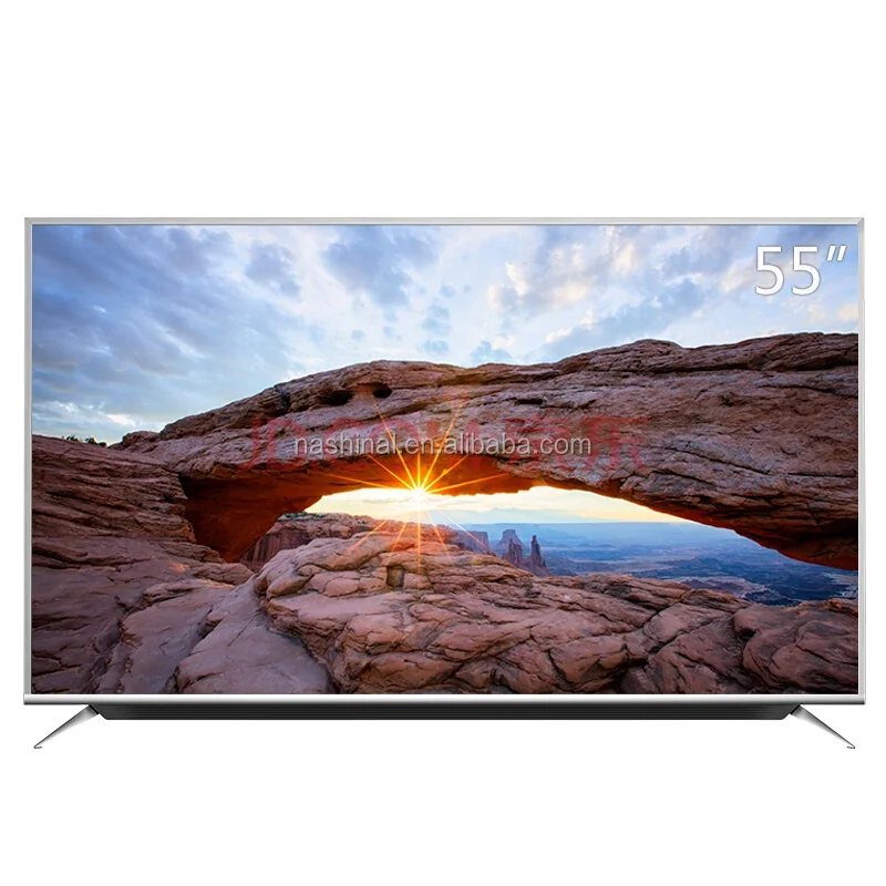 Экран FHD с 512 + 4G смарт-50 дюймов 55 дюймов LED-Телевизор с звуковая панель с реверсивным звуковым 15 Вт