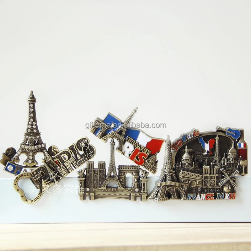 
Travel 3D Tower model building metal fridge magnet Magnetic stickers French Paris decorative refrigerator Sticker home decor 