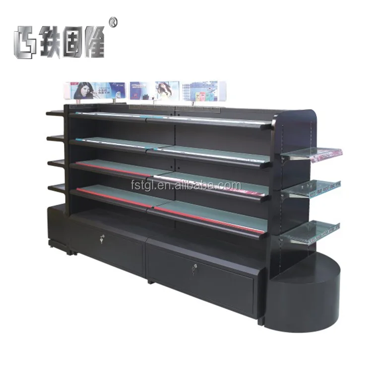 Fashion superstore racks supermarket wooden display shelf used rack