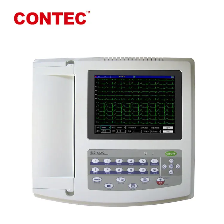 CONTEC CE ECG1200G cardiograph electrocardiogram 12 channel pc ekg ecg with annotation
