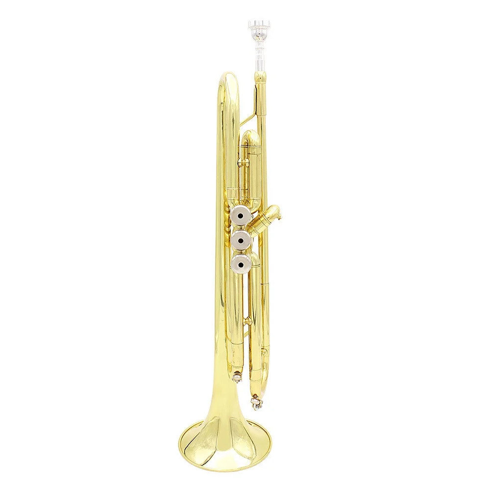 
High quality professional Eb tone gold silver trumpet wind instruments wholesale 