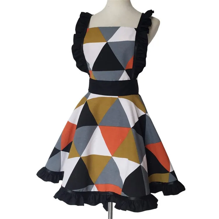 
Factory Supply Cotton Canvas Cute Vintage Restaurant Aprons Girls 