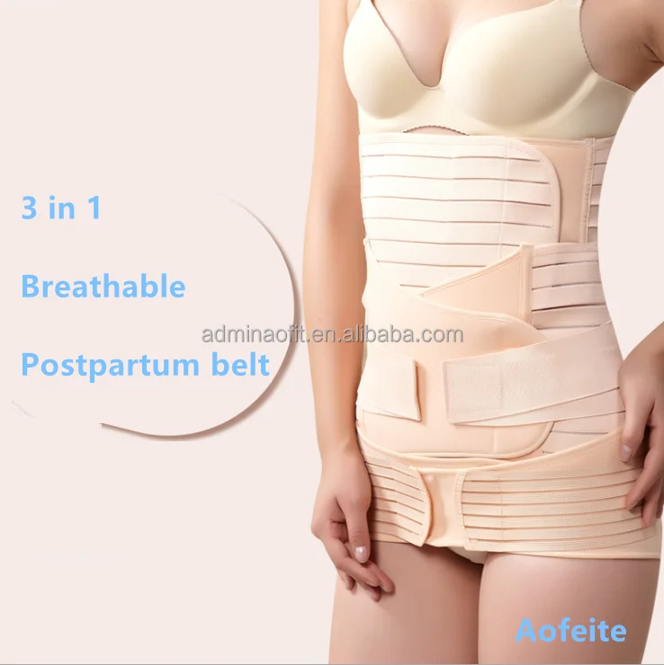 2022 new 3 in 1 no trace C section postpartum Recovery Support abdominal pelvis Belt Wraps