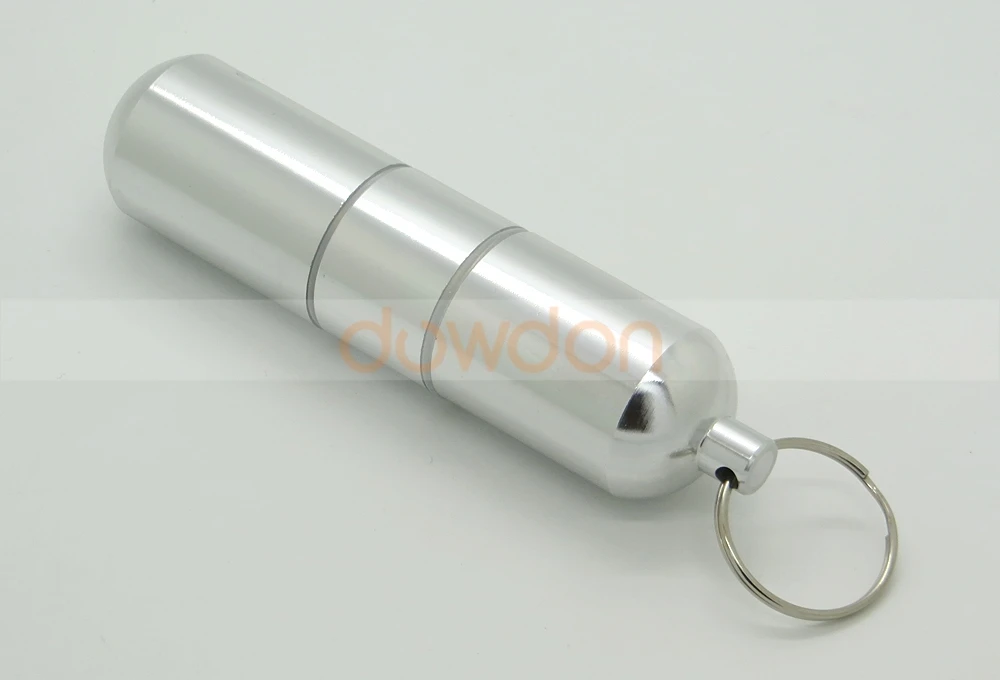 Waterproof Pocket Toothpick Holder Metal Pill Case Keychain Cotton Swab Box