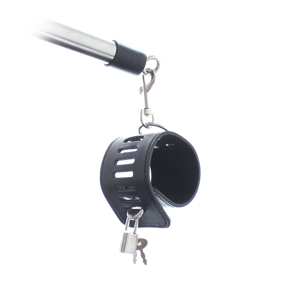 Steel pipe footcuffs Adult BDSM Toys Wholesale Restraint Slave Sex Toys Bondage Mouth Gag Nylon Male bdsm steel cuffs For legs