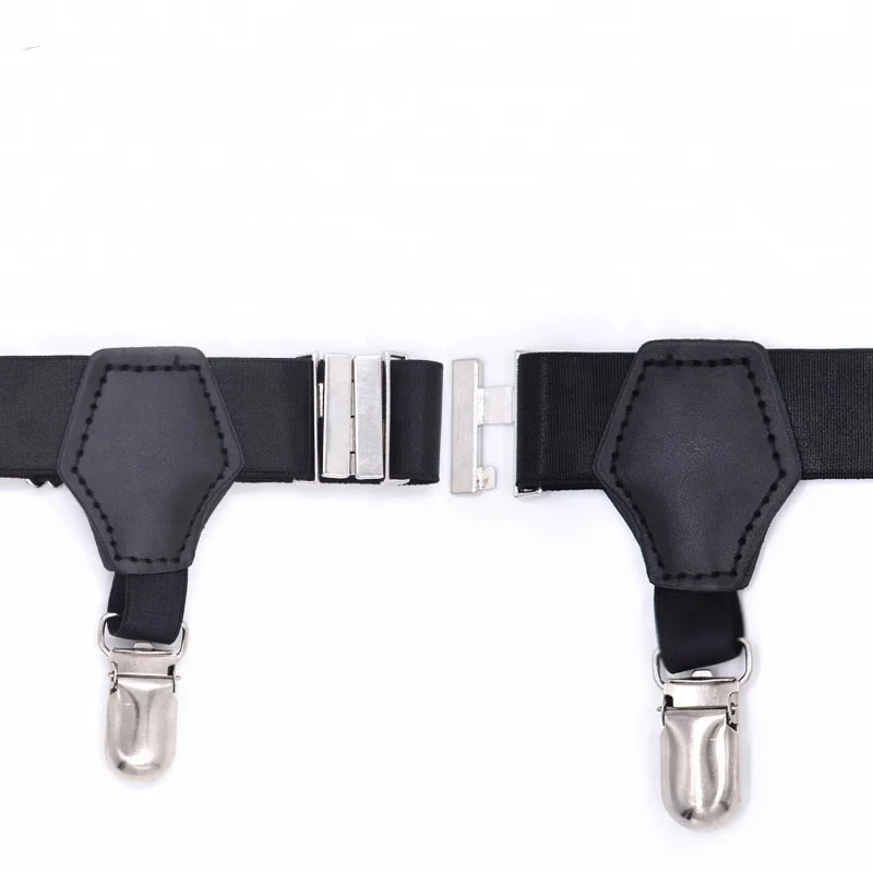 High-End Sock Holder Garters Double Sturdy Clip High Elastic Sock Suspenders