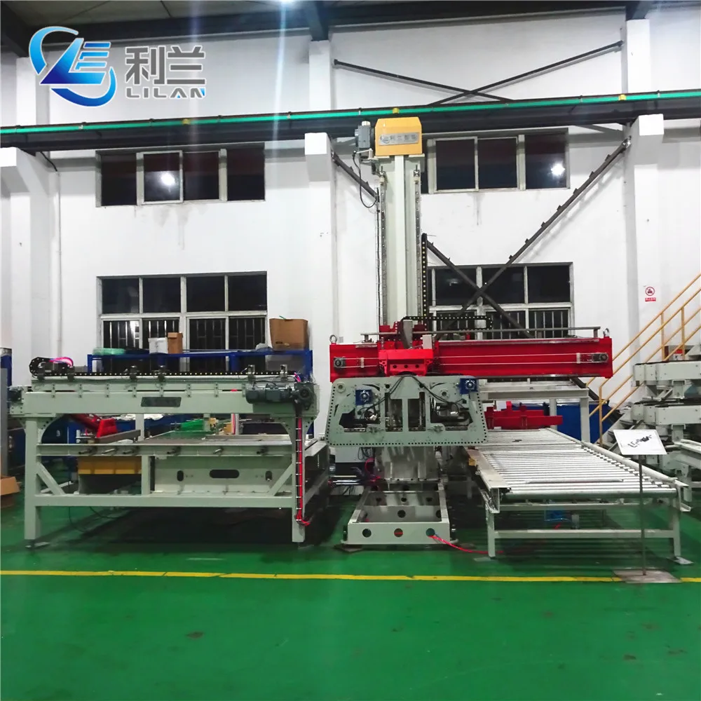 Один столбец паллетизатор для бутылок и коробок пакеты и бутылки