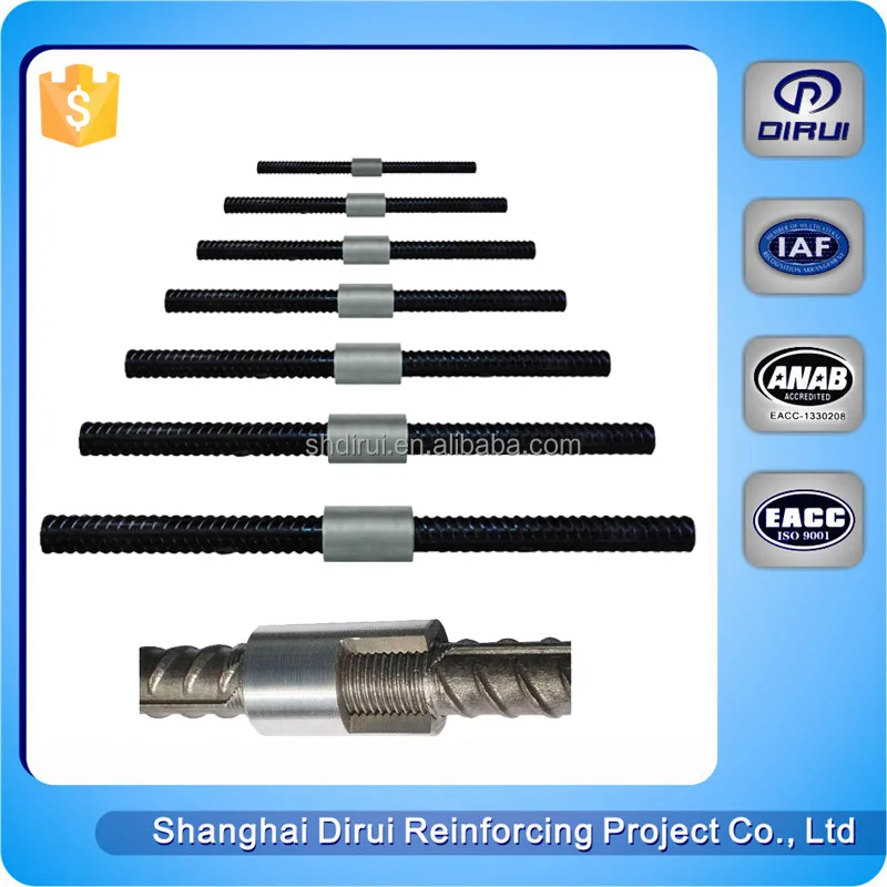 Tie rod coupling dayton superior bar lock connector rebar splicing coupler