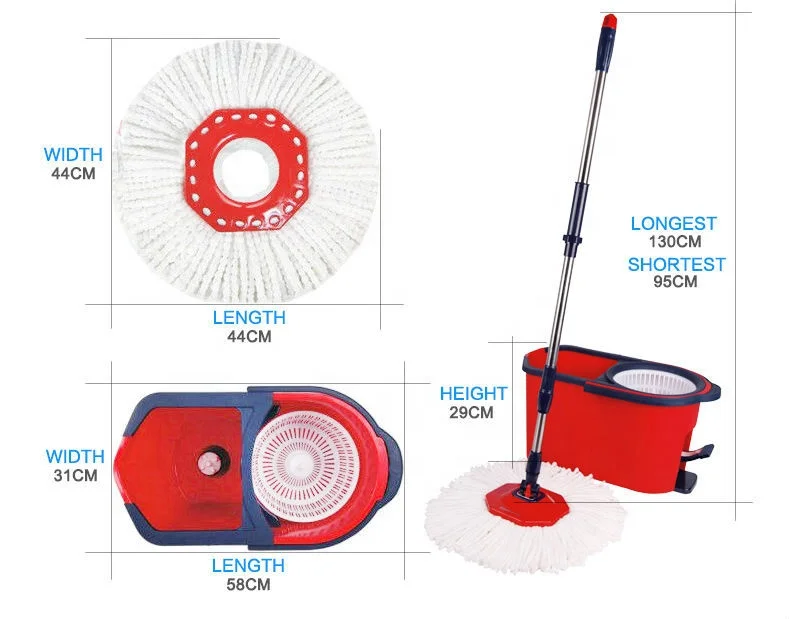 Wholesale 360 Degree Auto Spin Rotating Easy Cleaning Mop with Bucket