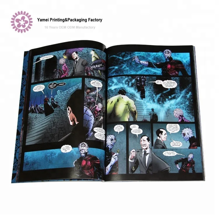 Hardcover Children Adult Magazine Cartoon English Sex Story Comic Books Printing