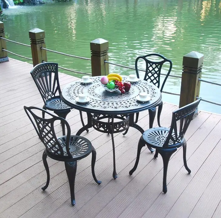 Garden Furniture Wrought AluminumTable and Chairs Cast Iron Table and Chair