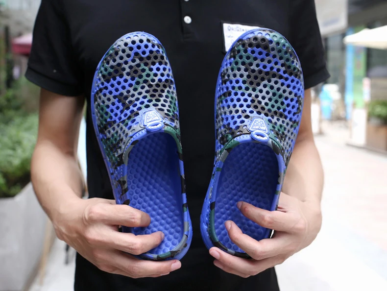 Camouflage printed eva slipper shoes sandals for men