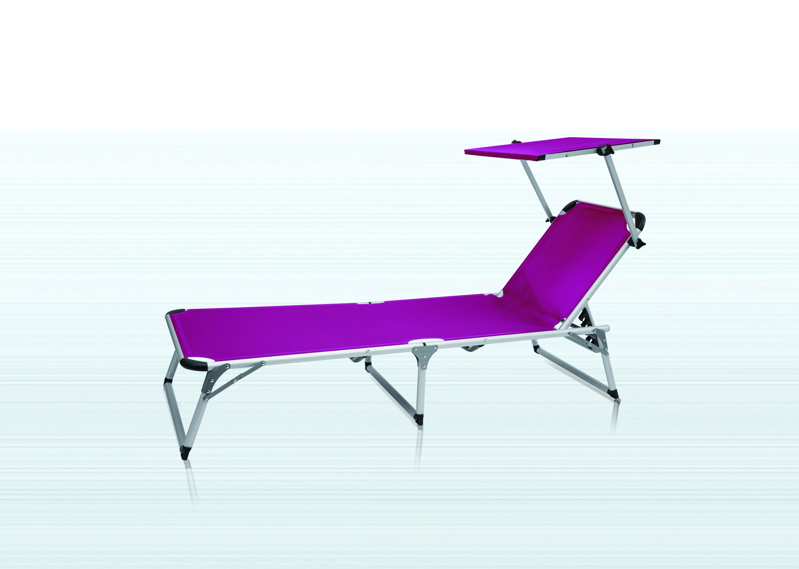 
Folding beach bed lounger with sunroof in outdoor folding bed beach lounge bed 