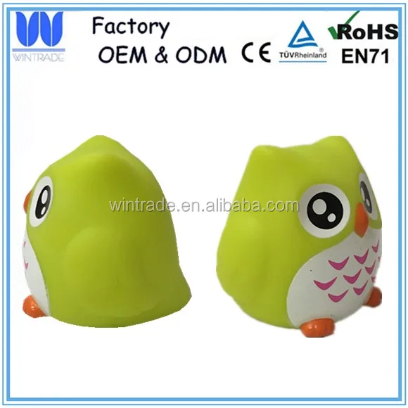 LED floating flashing owl bath toy baby bath night light