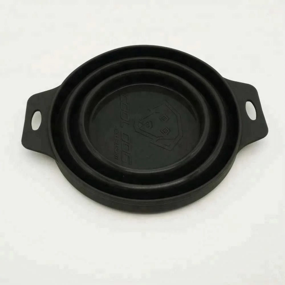 Портативный пищевой складной силикона собачья миска