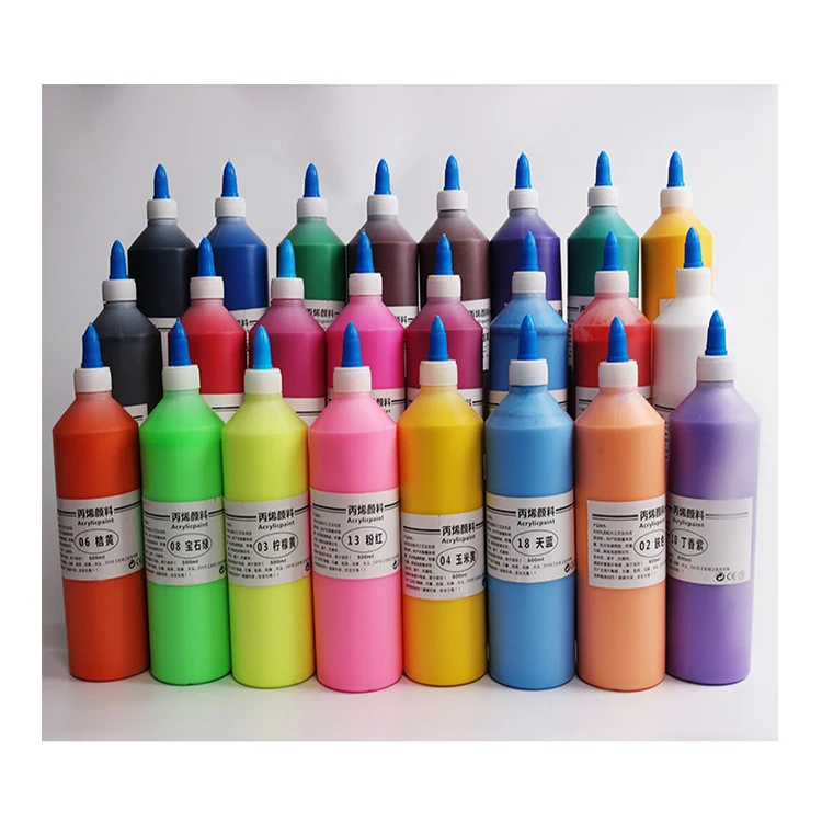 Hot Sale Plastic Bottle 500ML Acrylic Paint