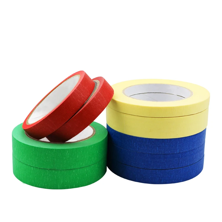 
Heat Seal Car Painting Masking Paper Adhesive Tape Car Automotive Painting Masking Paper Crepe Paper Rubber Offer Printing 