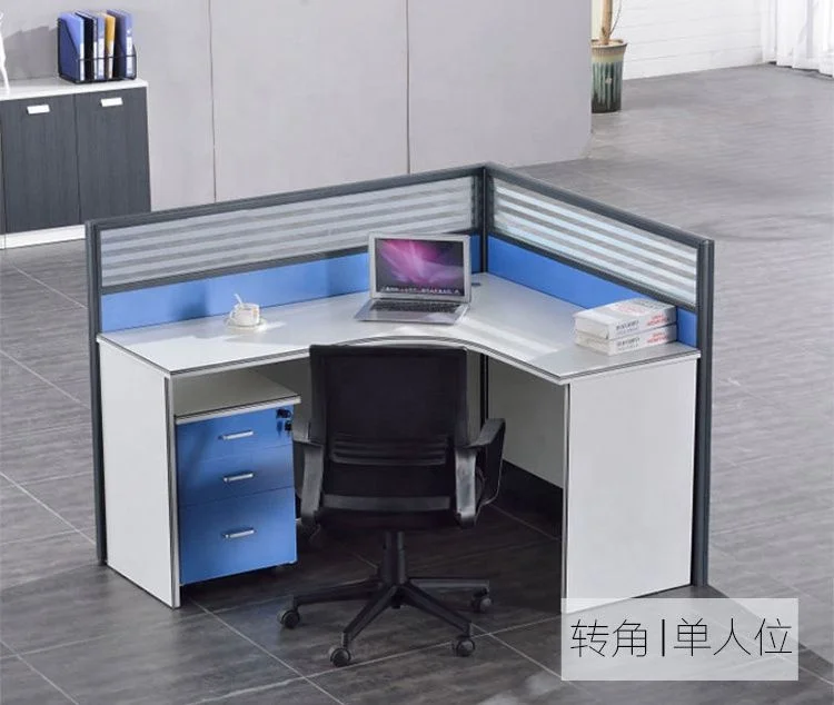 China Modular Office Furniture Modern 4 Person L Shape Corner Workstation Desk