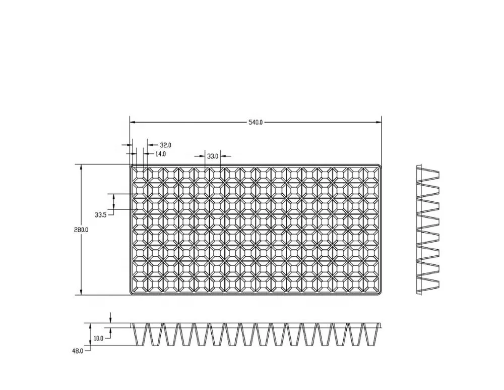 Automatic plastic seed planting trays thermoforming machine