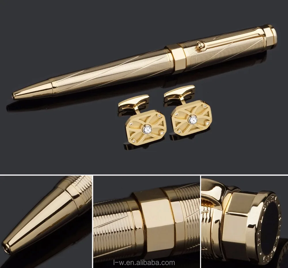 B0129 High Quality Characteristic German Refill Metal Gold Ball Special Design Pen