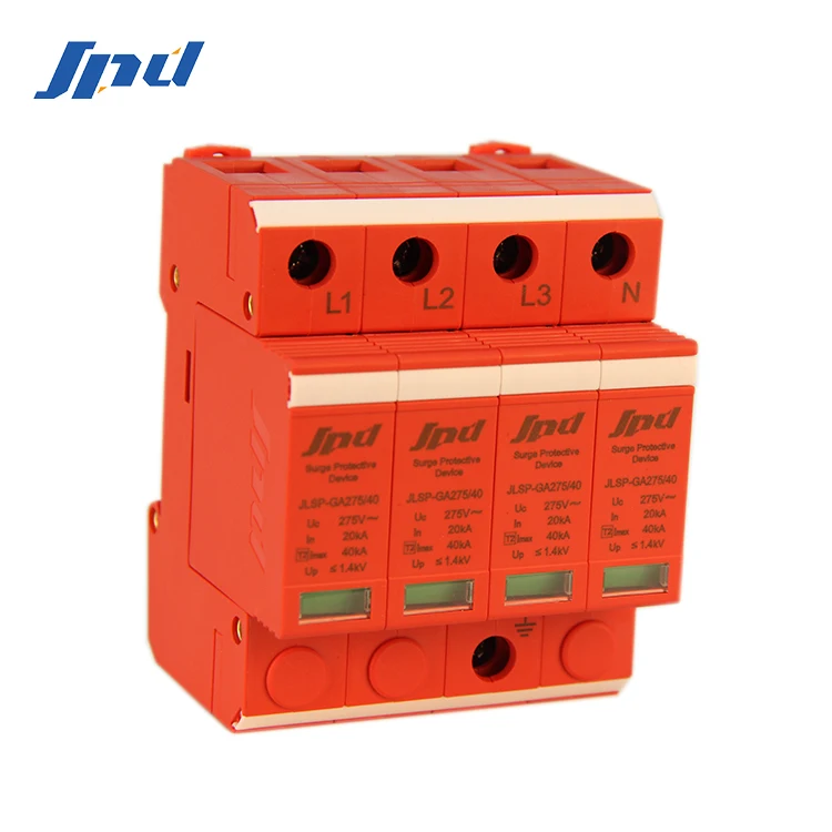 JINLI spd 275v ac Surge protection devices 3 phase lightning surge protection 40ka ac surge arrester