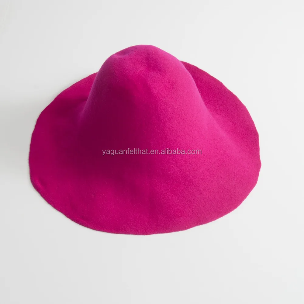wool felt capeline, felt blocked hat bodies. floppy hat cones .hoods